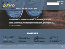 Tablet Screenshot of dfho.dk